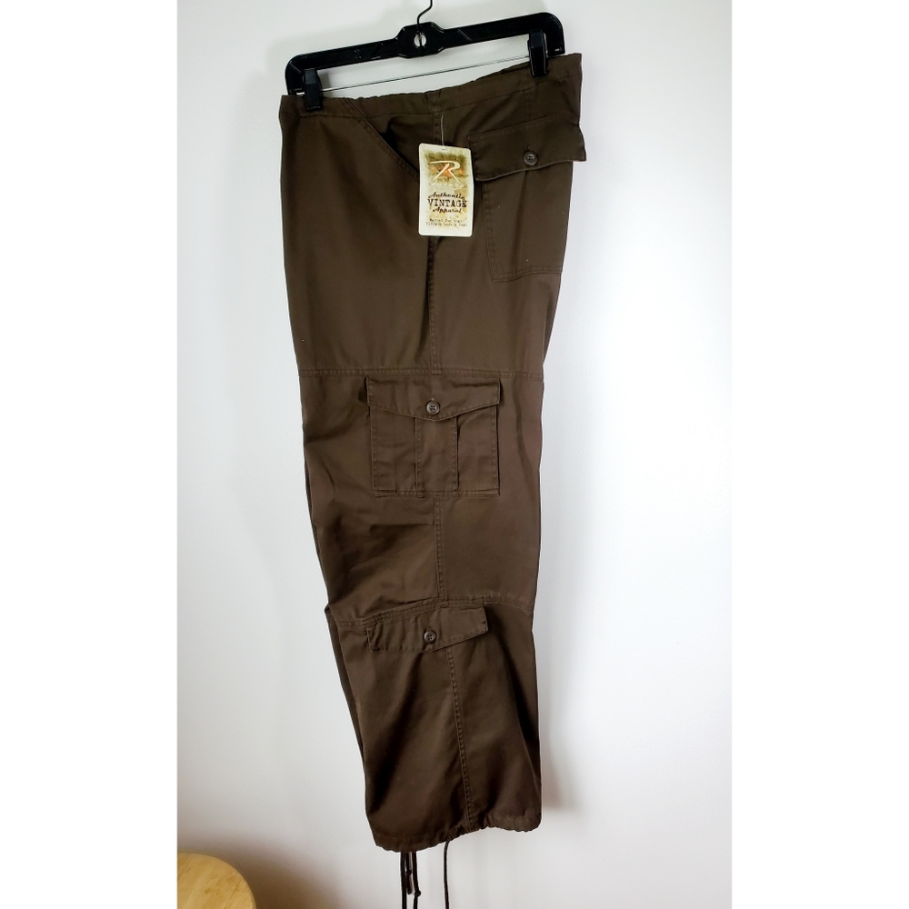 Rothco Men's Cargo Military Tactical Fatigue Pants Brown Size XL